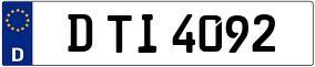 Trailer License Plate